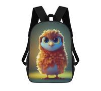 sinyumoney Mochila Escolar Infantil Charming Little Bird Illustration Mochila Escolar Infantil De Moda Informal Mochilas De Viaje Con Estampado 3D Divertidas Y Geniales Bolsas Para Libros 17inch