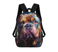 sinyumoney Mochila Escolar Infantil Colorful Bulldog Portrait -6 Mochila Infantil Estampada Mochila De Viaje Para Niños Y Niñas Mochila Escolar 17inch