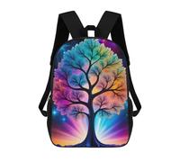 sinyumoney Mochila Escolar Infantil Colorful Fractal Tree Mochila Escolar Infantil De Moda Informal Mochilas De Viaje Con Estampado 3D Divertidas Y Geniales Bolsas Para Libros 17inch