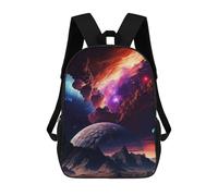 sinyumoney Mochila Escolar Infantil Colorful Galaxy Mochila Infantil Estampada Mochila De Viaje Para Niños Y Niñas Mochila Escolar 17inch