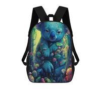 sinyumoney Mochila Escolar Infantil Colorful Koala in Fantasy Forest Mochila Infantil Estampada Mochila De Viaje Para Niños Y Niñas Mochila Escolar 17inch