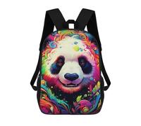 sinyumoney Mochila Escolar Infantil Colorful Panda Illustration Mochila Infantil Estampada Mochila De Viaje Para Niños Y Niñas Mochila Escolar 17inch