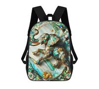 sinyumoney Mochila Escolar Infantil Con Estampado 3D, Bolsos De Viaje Bonitos Abstract Elephant Kintsugi Mochilas Informales Para Exteriores Para Niñas Y Mujeres 17inch
