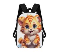 sinyumoney Mochila Escolar Infantil Con Estampado 3D, Bolsos De Viaje Bonitos Adorable Baby Tiger Illustration Mochilas Informales Para Exteriores Para Niñas Y Mujeres 17inch