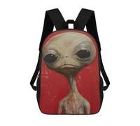 sinyumoney Mochila Escolar Infantil Con Estampado 3D, Bolsos De Viaje Bonitos Alien Art LXIV Mochilas Informales Para Exteriores Para Niñas Y Mujeres 17inch
