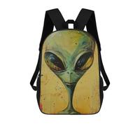 sinyumoney Mochila Escolar Infantil Con Estampado 3D, Bolsos De Viaje Bonitos Alien Art XVIII Mochilas Informales Para Exteriores Para Niñas Y Mujeres 17inch