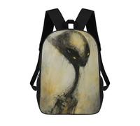 sinyumoney Mochila Escolar Infantil Con Estampado 3D, Bolsos De Viaje Bonitos Alien Art XXIII Mochilas Informales Para Exteriores Para Niñas Y Mujeres 17inch