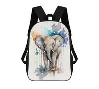 sinyumoney Mochila Escolar Infantil Con Estampado 3D, Bolsos De Viaje Bonitos Baby Elephant Watercolor Mochilas Informales Para Exteriores Para Niñas Y Mujeres 17inch