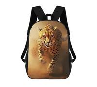sinyumoney Mochila Escolar Infantil Con Estampado 3D, Bolsos De Viaje Bonitos Cheetah Running Through Dust - African Wildlife Photo Mochilas Informales Para Exteriores Para Niñas Y Mujeres 17inch