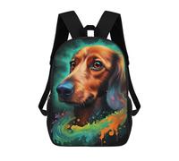 sinyumoney Mochila Escolar Infantil Con Estampado 3D, Bolsos De Viaje Bonitos Colorful Dog Portrait Art -4 Mochilas Informales Para Exteriores Para Niñas Y Mujeres 17inch
