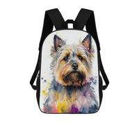 sinyumoney Mochila Escolar Infantil Con Estampado 3D, Bolsos De Viaje Bonitos Colorful Yorkshire Terrier Art Print Mochilas Informales Para Exteriores Para Niñas Y Mujeres 17inch