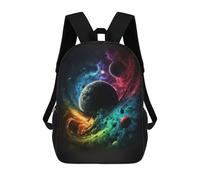 sinyumoney Mochila Escolar Infantil Con Estampado 3D, Bolsos De Viaje Bonitos Cosmic Rainbow Swirl Mochilas Informales Para Exteriores Para Niñas Y Mujeres 17inch