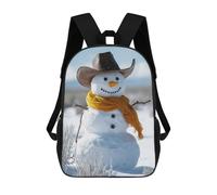 sinyumoney Mochila Escolar Infantil Con Estampado 3D, Bolsos De Viaje Bonitos Cowboy Snowman Mochilas Informales Para Exteriores Para Niñas Y Mujeres 17inch