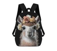 sinyumoney Mochila Escolar Infantil Con Estampado 3D, Bolsos De Viaje Bonitos Cute Baby Fluffy Llama Mochilas Informales Para Exteriores Para Niñas Y Mujeres 17inch