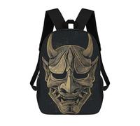 sinyumoney Mochila Escolar Infantil Con Estampado 3D, Bolsos De Viaje Bonitos Detailed Oni Mask Illustration Mochilas Informales Para Exteriores Para Niñas Y Mujeres 17inch