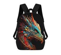 sinyumoney Mochila Escolar Infantil Con Estampado 3D, Bolsos De Viaje Bonitos Dragon Head Artwork Mochilas Informales Para Exteriores Para Niñas Y Mujeres 17inch