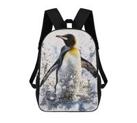 sinyumoney Mochila Escolar Infantil Con Estampado 3D, Bolsos De Viaje Bonitos Emperor Penguin Watercolor Mochilas Informales Para Exteriores Para Niñas Y Mujeres 17inch