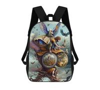 sinyumoney Mochila Escolar Infantil Con Estampado 3D, Bolsos De Viaje Bonitos Fantasy Flight A Whimsical Journey Through Imagination Mochilas Informales Para Exteriores Para Niñas Y Mujeres 17inch