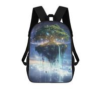 sinyumoney Mochila Escolar Infantil Con Estampado 3D, Bolsos De Viaje Bonitos Floating Tree Island Mochilas Informales Para Exteriores Para Niñas Y Mujeres 17inch