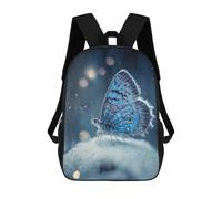 sinyumoney Mochila Escolar Infantil Con Estampado 3D, Bolsos De Viaje Bonitos Frosty Winter Butterfly Mochilas Informales Para Exteriores Para Niñas Y Mujeres 17inch