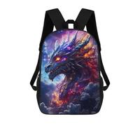 sinyumoney Mochila Escolar Infantil Con Estampado 3D, Bolsos De Viaje Bonitos Galactic Dragon Head Mochilas Informales Para Exteriores Para Niñas Y Mujeres 17inch
