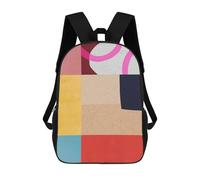 sinyumoney Mochila Escolar Infantil Con Estampado 3D, Bolsos De Viaje Bonitos Geometric Art 10 Mochilas Informales Para Exteriores Para Niñas Y Mujeres 17inch