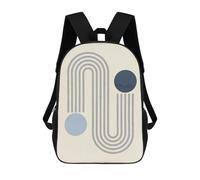 sinyumoney Mochila Escolar Infantil Con Estampado 3D, Bolsos De Viaje Bonitos Geometric Shapes 02 Mochilas Informales Para Exteriores Para Niñas Y Mujeres 17inch