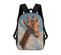 sinyumoney Mochila Escolar Infantil Con Estampado 3D, Bolsos De Viaje Bonitos Giraffe Clouds Blue Sky Mochilas Informales Para Exteriores Para Niñas Y Mujeres 17inch
