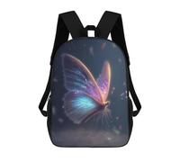 sinyumoney Mochila Escolar Infantil Con Estampado 3D, Bolsos De Viaje Bonitos Glowing Butterfly Artwork-2 Mochilas Informales Para Exteriores Para Niñas Y Mujeres 17inch