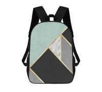 sinyumoney Mochila Escolar Infantil Con Estampado 3D, Bolsos De Viaje Bonitos Golden Lines Mochilas Informales Para Exteriores Para Niñas Y Mujeres 17inch