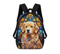 sinyumoney Mochila Escolar Infantil Con Estampado 3D, Bolsos De Viaje Bonitos Golden Retriever Mochilas Informales Para Exteriores Para Niñas Y Mujeres 17inch
