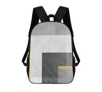 sinyumoney Mochila Escolar Infantil Con Estampado 3D, Bolsos De Viaje Bonitos Gray And Gold Art I Mochilas Informales Para Exteriores Para Niñas Y Mujeres 17inch