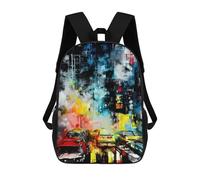 sinyumoney Mochila Escolar Infantil Con Estampado 3D, Bolsos De Viaje Bonitos Grunge Hong Kong Mochilas Informales Para Exteriores Para Niñas Y Mujeres 17inch