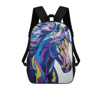 sinyumoney Mochila Escolar Infantil Con Estampado 3D, Bolsos De Viaje Bonitos Horse Animal Mochilas Informales Para Exteriores Para Niñas Y Mujeres 17inch