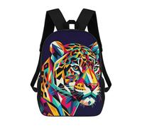 sinyumoney Mochila Escolar Infantil Con Estampado 3D, Bolsos De Viaje Bonitos Jaguar Wpap Pop Art Mochilas Informales Para Exteriores Para Niñas Y Mujeres 17inch