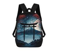 sinyumoney Mochila Escolar Infantil Con Estampado 3D, Bolsos De Viaje Bonitos Japanese Gate Anime Mochilas Informales Para Exteriores Para Niñas Y Mujeres 17inch