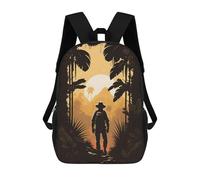 sinyumoney Mochila Escolar Infantil Con Estampado 3D, Bolsos De Viaje Bonitos Jungle Explorer -3 Mochilas Informales Para Exteriores Para Niñas Y Mujeres 17inch