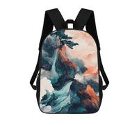 sinyumoney Mochila Escolar Infantil Con Estampado 3D, Bolsos De Viaje Bonitos Mountain Dreamscape Landscape Bonsai Clouds Mochilas Informales Para Exteriores Para Niñas Y Mujeres 17inch