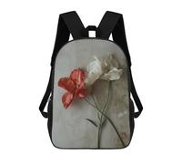 sinyumoney Mochila Escolar Infantil Con Estampado 3D, Bolsos De Viaje Bonitos Photo Art Flowers V Mochilas Informales Para Exteriores Para Niñas Y Mujeres 17inch