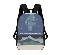 sinyumoney Mochila Escolar Infantil Con Estampado 3D, Bolsos De Viaje Bonitos RAGING OF THE SEA Mochilas Informales Para Exteriores Para Niñas Y Mujeres 17inch