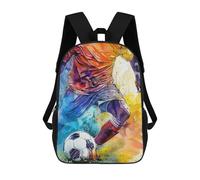 sinyumoney Mochila Escolar Infantil Con Estampado 3D, Bolsos De Viaje Bonitos Soccer Player Watercolor Mochilas Informales Para Exteriores Para Niñas Y Mujeres 17inch