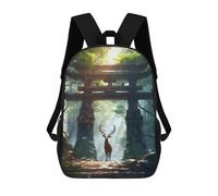 sinyumoney Mochila Escolar Infantil Con Estampado 3D, Bolsos De Viaje Bonitos Spirit of The Forest Mochilas Informales Para Exteriores Para Niñas Y Mujeres 17inch