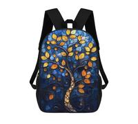 sinyumoney Mochila Escolar Infantil Con Estampado 3D, Bolsos De Viaje Bonitos Stained Glass Tree Mochilas Informales Para Exteriores Para Niñas Y Mujeres 17inch