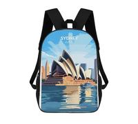sinyumoney Mochila Escolar Infantil Con Estampado 3D, Bolsos De Viaje Bonitos Sydney Travel Mochilas Informales Para Exteriores Para Niñas Y Mujeres 17inch