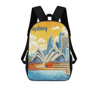 sinyumoney Mochila Escolar Infantil Con Estampado 3D, Bolsos De Viaje Bonitos Sydney Travel Mochilas Informales Para Exteriores Para Niñas Y Mujeres 17inch