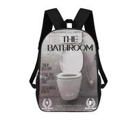 sinyumoney Mochila Escolar Infantil Con Estampado 3D, Bolsos De Viaje Bonitos The Bathroom Movie Parody Mochilas Informales Para Exteriores Para Niñas Y Mujeres 17inch