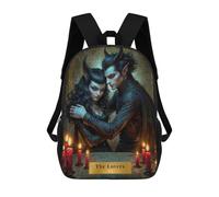 sinyumoney Mochila Escolar Infantil Con Estampado 3D, Bolsos De Viaje Bonitos The Lovers - Fantasy Couple Tarot Mochilas Informales Para Exteriores Para Niñas Y Mujeres 17inch