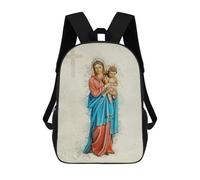 sinyumoney Mochila Escolar Infantil Con Estampado 3D, Bolsos De Viaje Bonitos Virgin Mary And Jesus Mochilas Informales Para Exteriores Para Niñas Y Mujeres 17inch