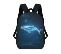 sinyumoney Mochila Escolar Infantil Con Estampado 3D, Bolsos De Viaje Bonitos Whale in The Night Sky Mochilas Informales Para Exteriores Para Niñas Y Mujeres 17inch