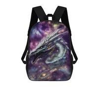 sinyumoney Mochila Escolar Infantil Cosmic Dragon Mochila Escolar Infantil De Moda Informal Mochilas De Viaje Con Estampado 3D Divertidas Y Geniales Bolsas Para Libros 17inch